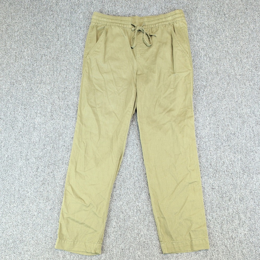 Gap Modern Easy Pant Women XS Army Green Cotton Rayon Drawstring Straight Leg — photo 2
